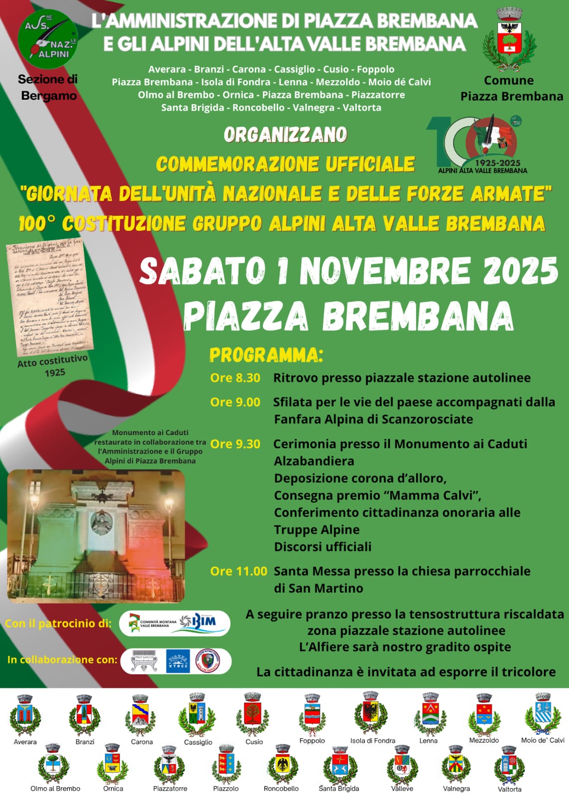 Eventi 1° novembre